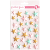 Matte Pink, Mint & Gold Stars - Freckled Fawn Puffy Stickers