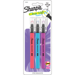 Coral, Blue & Purple - Sharpie Clear View Stick Highlighters 3/Pkg