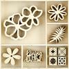 Tropics Themed Mini Wooden Flourishes 45/Pkg