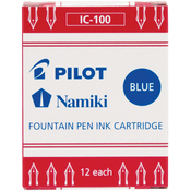 Blue - Pilot MR Collection Fountain Pen Cartridge Refill 12/Pkg