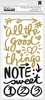 All The Good Things Gold Glitter Phrase Thickers - Vivki Boutin