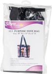 Black - All-Purpose Clear Tote Bag 19"X14"X6"