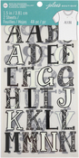 Black & White - Wrights Iron-On Letters 1.5"