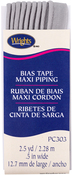 Medium Grey - Bias Tape Maxi Piping 1/2"X2-1/2yd