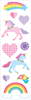 Unicorn Love Strips, 2"X6.5" 2/Pkg - Mrs. Grossman's Stickers