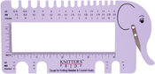 Lilac - Needle & Crochet View Sizer W/ Yarn Cutter