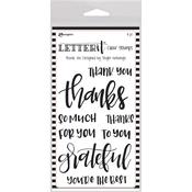 Thank You Ranger Letter It Clear Stamp Set 4"X6"