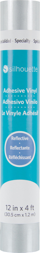 Silhouette® Silver Permanent Adhesive Reflective Vinyl