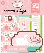 Sweet Baby Girl Tags & Frames - Echo Park