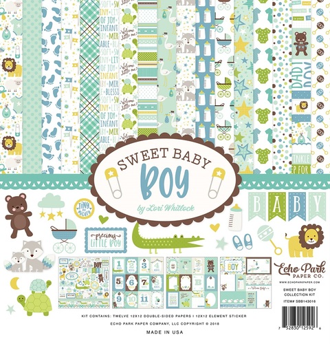 Elements - Sweet Baby Boy Cardstock Stickers 12x12