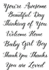 Sentiment Traceable Clear Stamps - Kelly Creates