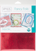 Radiant Red - Gina K Designs Fancy Foil 6"X8" 12/Pkg