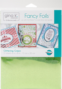 Glittering Green - Gina K Designs Fancy Foil 6"X8" 12/Pkg