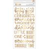 Gold Foil Girl Thickers - Night Night - Pebbles