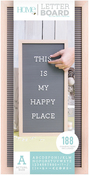 Natural W/Gray Insert - DCWV Framed Letterboard 10"X20"