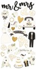 Always & Forever Chipboard Stickers - Simple Stories