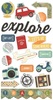 Travel Notes Chipboard Stickers - Simple Stories