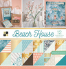 Beach House W/Gold Foil - DCWV Double-Sided Paper Stack 12"X12" 36/Pkg