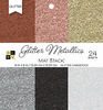 Glitter Metallics Solid - DCWV Single-Sided Cardstock Stack 6"X6" 24/Pkg