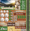 Baseball 2 Elements Stickers 12"X12"