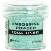 Aqua Tinsel Embossing Powder