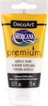 Cadmium Yellow Hue - Americana Premium Acrylic Paint Tube 2.5oz