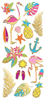 Tropics, 18/Pkg - Paper House Sticky Pix Faux Enamel Stickers 8"X3"