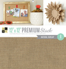 Natural Burlap - DCWV Single-Sided Specialty Stack 12"X12" 8/Pkg