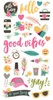 Good Vibes Chipboard Stickers - Simple Stories