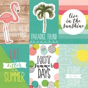Vertical Elements Paper - Hello Summer - Simple Stories
