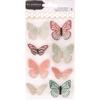 Patio Party Dimensional Butterfly Stickers - Pebbles