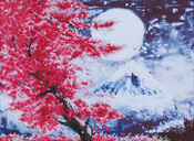 Cherry Blossom Mountain - Diamond Dotz Diamond Embroidery Facet Art Kit 23.5"X18"