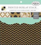 Printed Burlap - DCWV Single-Sided Specialty Stack 6"X6"