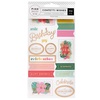 Confetti Wishes Matte Gold Foil Sticker Book - Pink Paislee