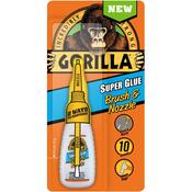 Gorilla Super Glue W/Brush & Nozzle