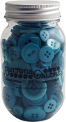 Bali Blue - Buttons Galore Button Mason Jars