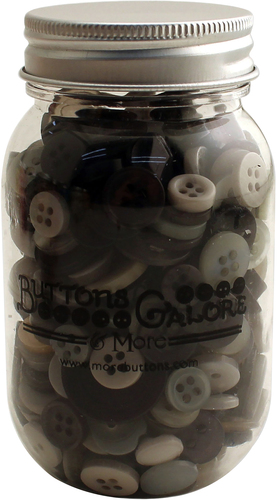 Buttons Galore Button Mason Jars Warm Cocoa