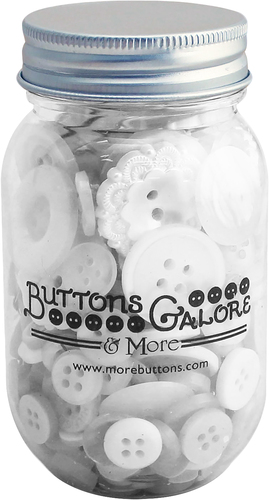 Buttons Galore Button Mason Jars Warm Cocoa