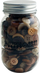 Warm Cocoa - Buttons Galore Button Mason Jars