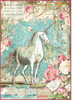Wonderland Unicorn - Stamperia Rice Paper Sheet A4