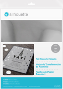 Silver - Silhouette 8.5"X11" Foil Transfer Sheets 6/Pkg