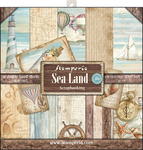 Sea Land - Stamperia Double-Sided Paper Pad 12"X12" 10/Pkg