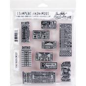 Ticket Booth - Tim Holtz Cling Stamps 7"X8.5"