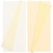 White/Vanilla & Vanilla/Chiffon - Double-Sided Extra Fine Crepe Paper 2/Pkg