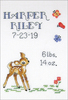 Baby Deer Sampler (14 Count) - Janlynn Counted Cross Stitch Kit 5"X7"