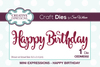 Mini Expressions-Happy Birthday - Creative Expressions Craft Dies By Sue Wilson