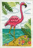 Flamingo (18 Count) - Design Works Stitch & Mat Counted Cross Stitch Kit 3"X4.5"