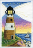 Lighthouse (18 Count) - Design Works Stitch & Mat Counted Cross Stitch Kit 3"X4.5"