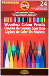 Assorted Colors - Progresso Woodless Color Pencils 24/Pkg