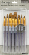 15/Pkg - Crafter's Choice Brown Taklon Brush Value Set